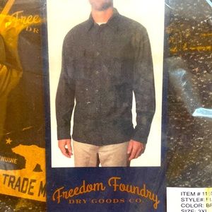 Freedom foundry 3XL mens button down shirt